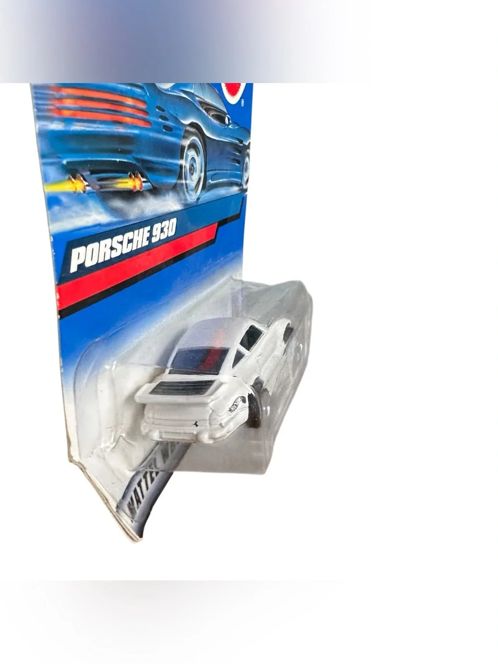Hot Wheels Porsche 930 #125 White Die Cast Car Sealed on Card Vintage Mattel